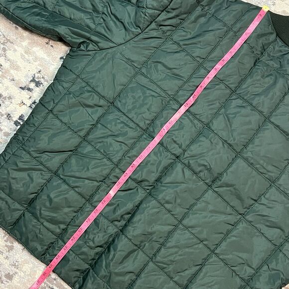 Vtg Work King Mens XL Reversible Puffer Jacket Green/Orange Poly Canada Hunting - Picture 10 of 14